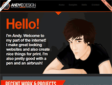 Tablet Screenshot of andycdesign.com